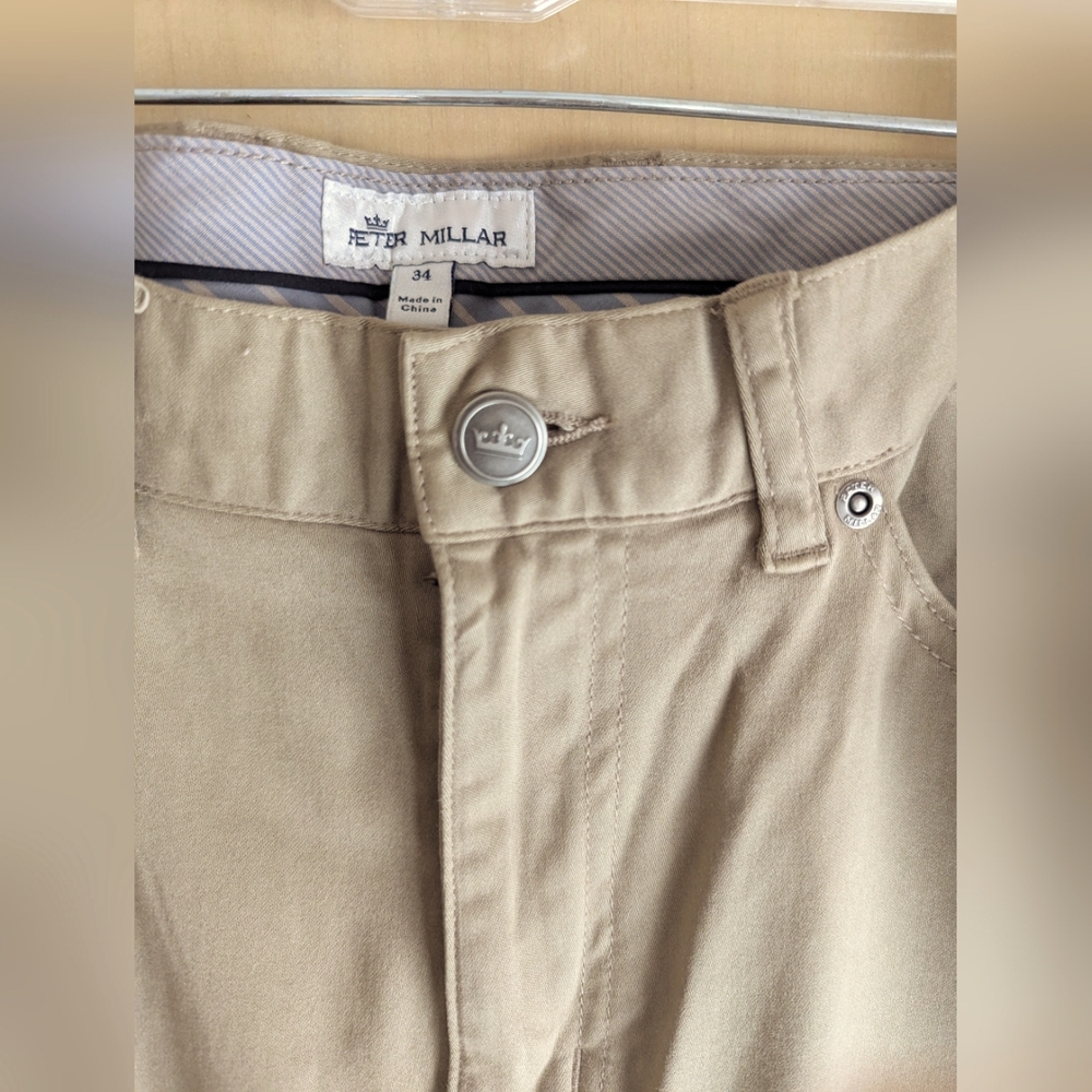 Peter Millar Men's Tan Pants
